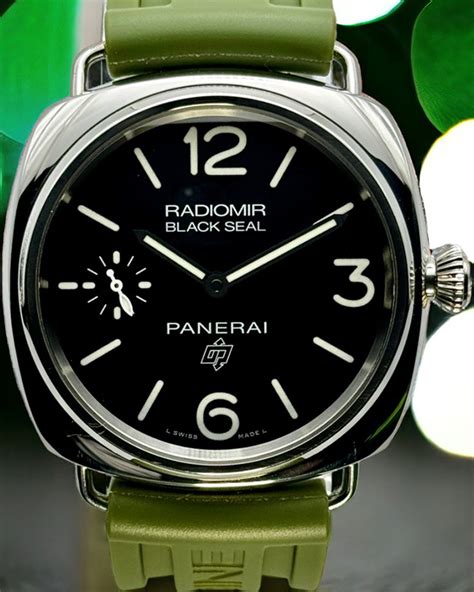 panerai radiomir black seal rubber strap